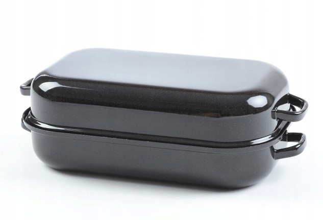 Pekáč smaltovaný s víkem 35 cm