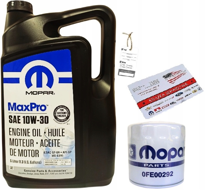 MOPAR 10W30 5L + FILTR MO-090 (0FE00292) + GRATISY