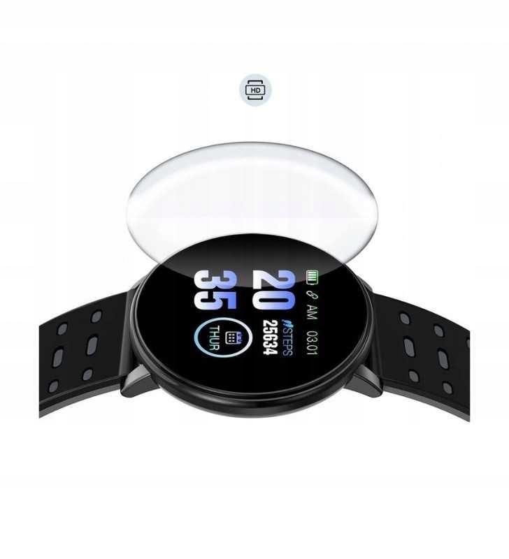 SMARTWATCH ZEGAREK PEDOMETER SAMSUNG HUAWEI 119 CZ Kolor dominujący czarny