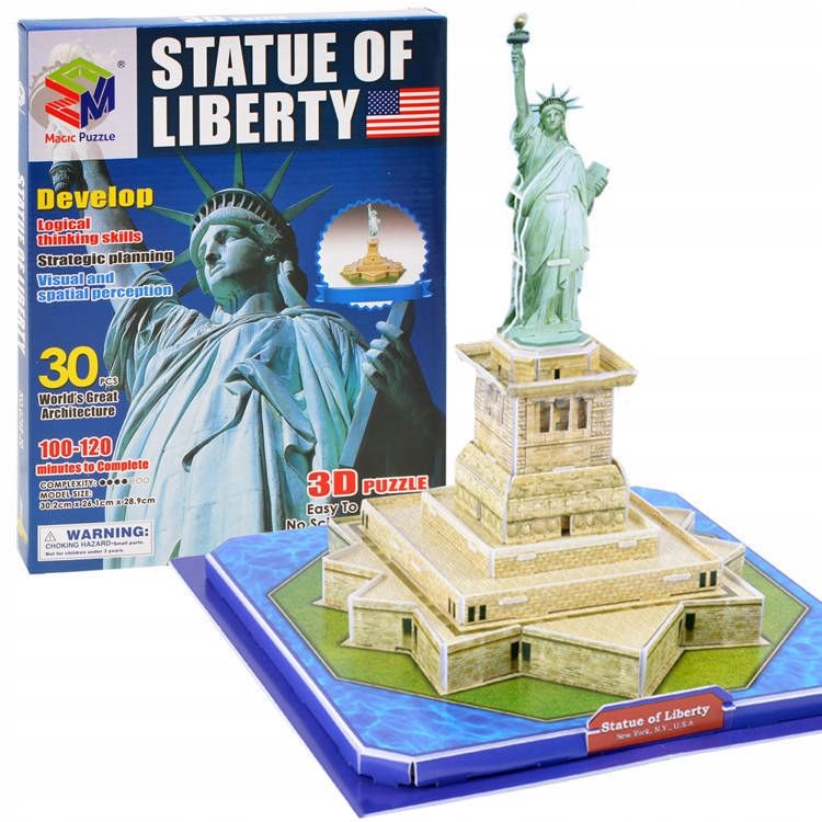

Przestrzenne Puzzle 3D Statua Wolności Usa ZA1579