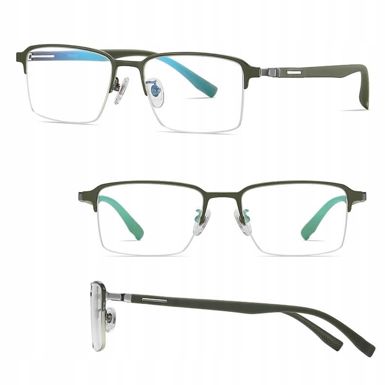 Ultralehké brýle Bez Dioptrií Titanové Blue Light pro počítač Unisexové obroučky