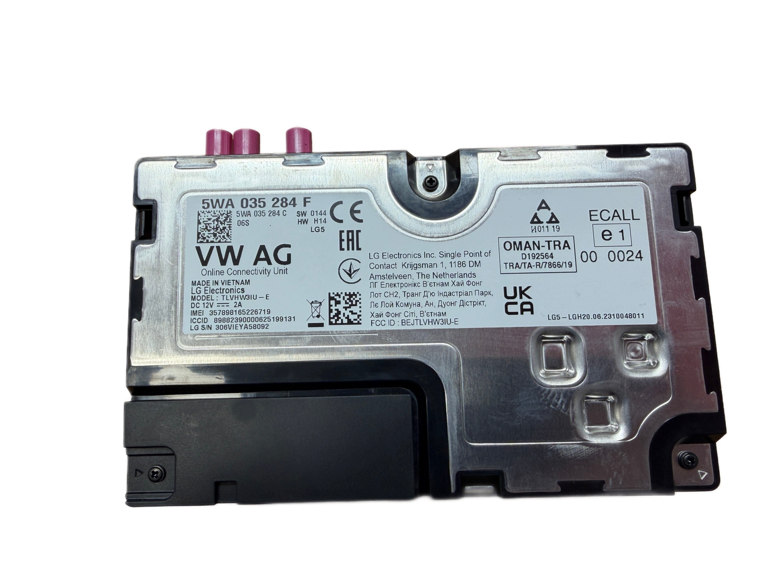 VW CUPRA SKODA control unit USLUG ONLINE 5WA035284F