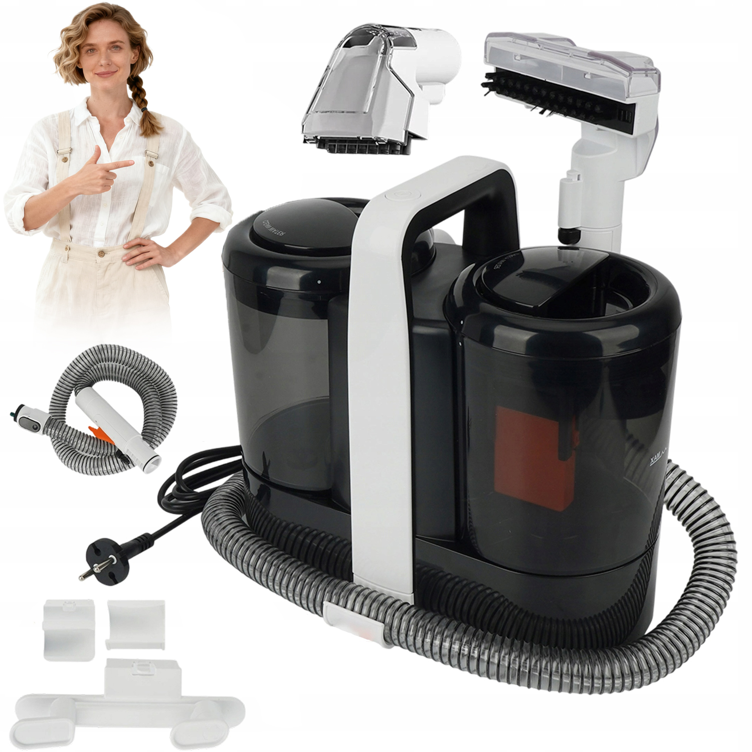 Vysavač Na Čalounění Koberců 15 Kpa 600 W, Silná Sací Síla 1.5 L