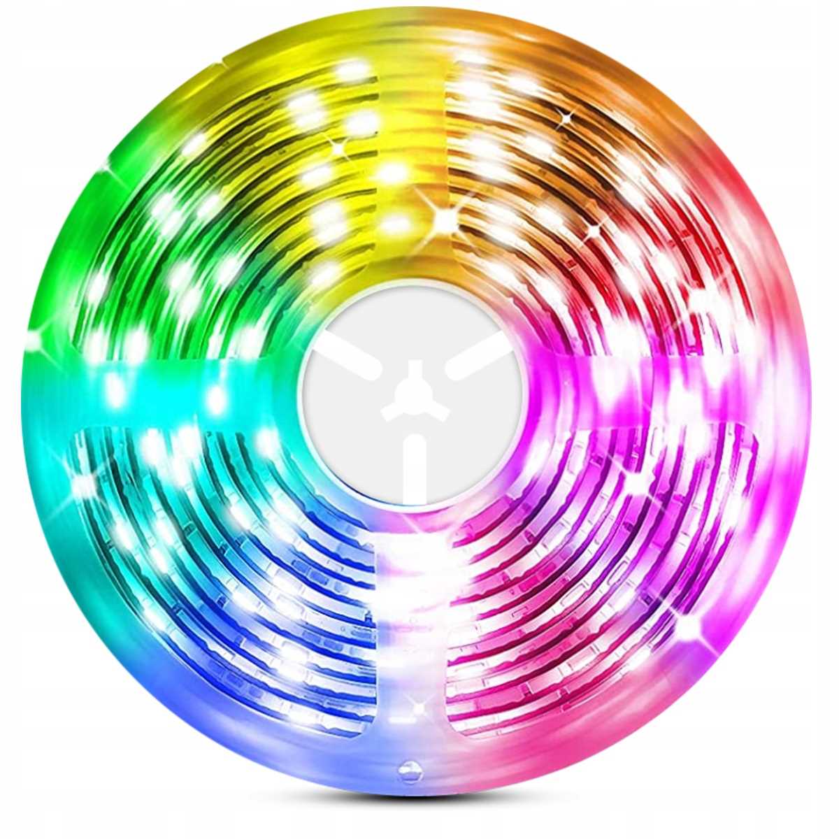 TAŚMA LED RGB Z PILOTEM WiFi BLUETOOTH IP20 5m Stan opakowania oryginalne