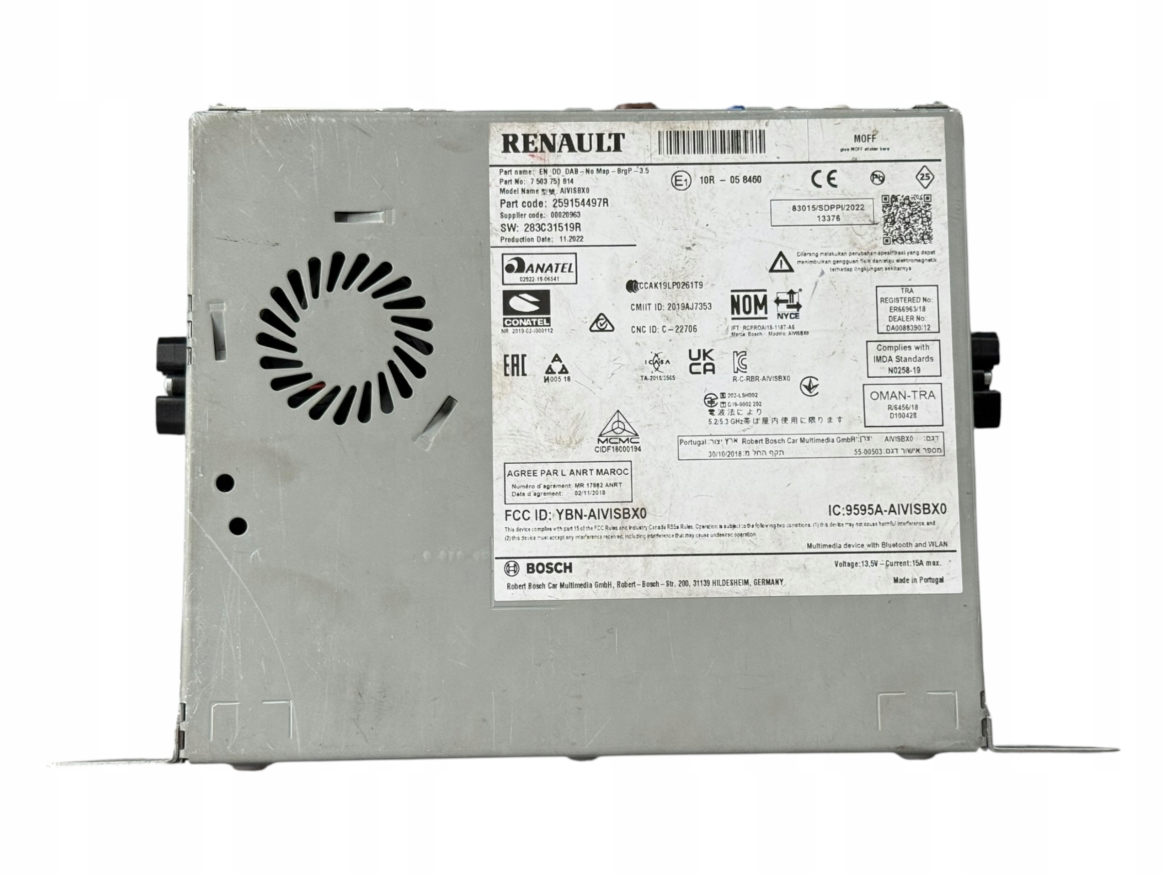 считыватель радио renault TWINGO 259154497R