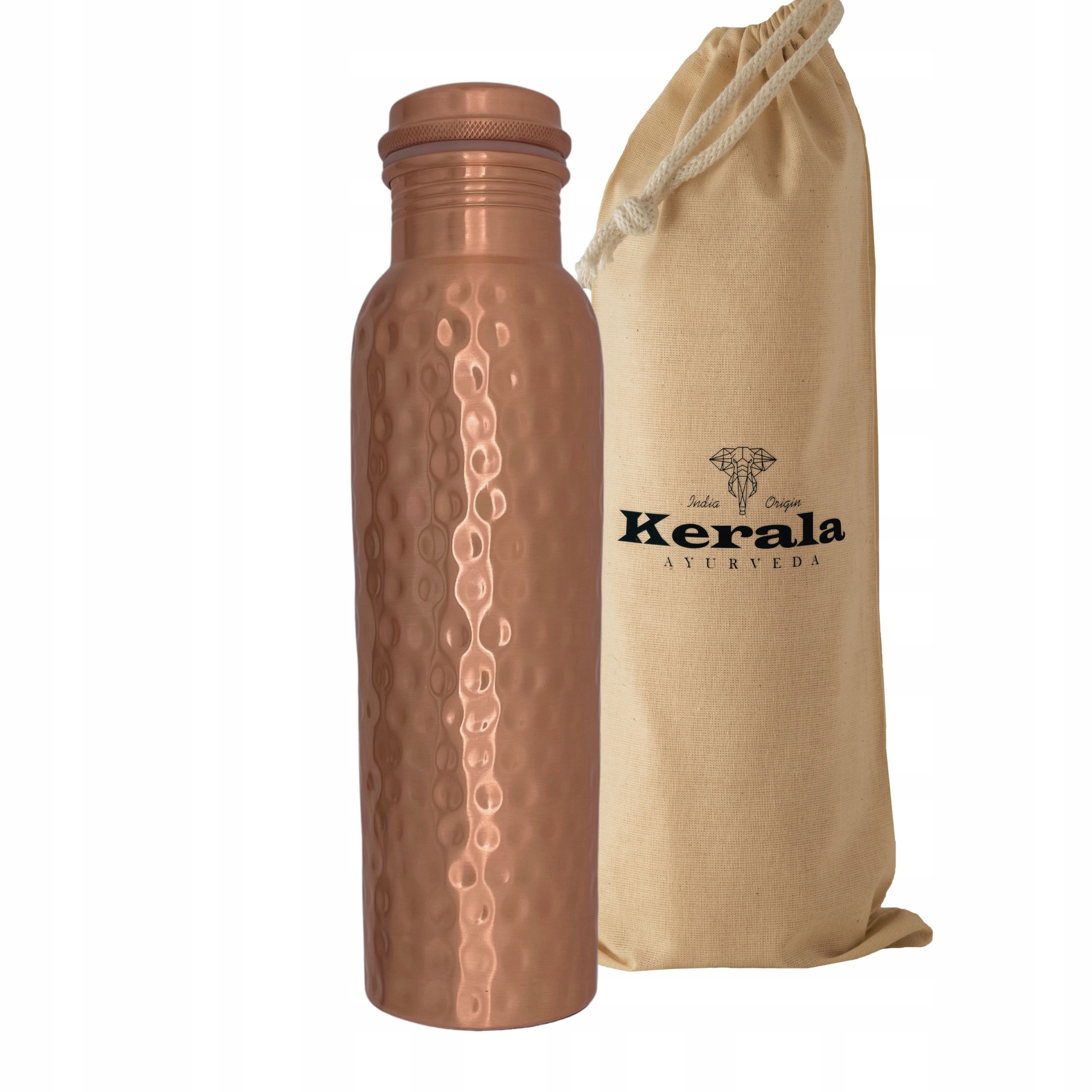 

Miedziana butelka na wodę antybakteryjna 1000ml