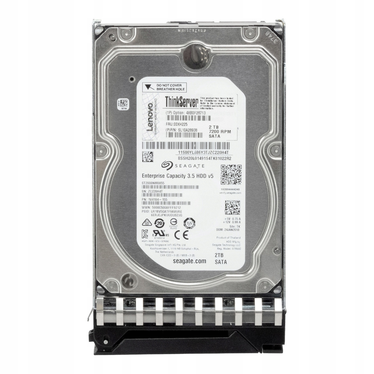 Lenovo 00XH225 2TB 7.2K 128MB Sata III 3.5'' ST2000NM0055