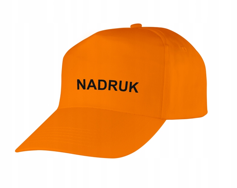 

Czapka z daszkiem z Nadrukiem reklamowa Pomarańcz