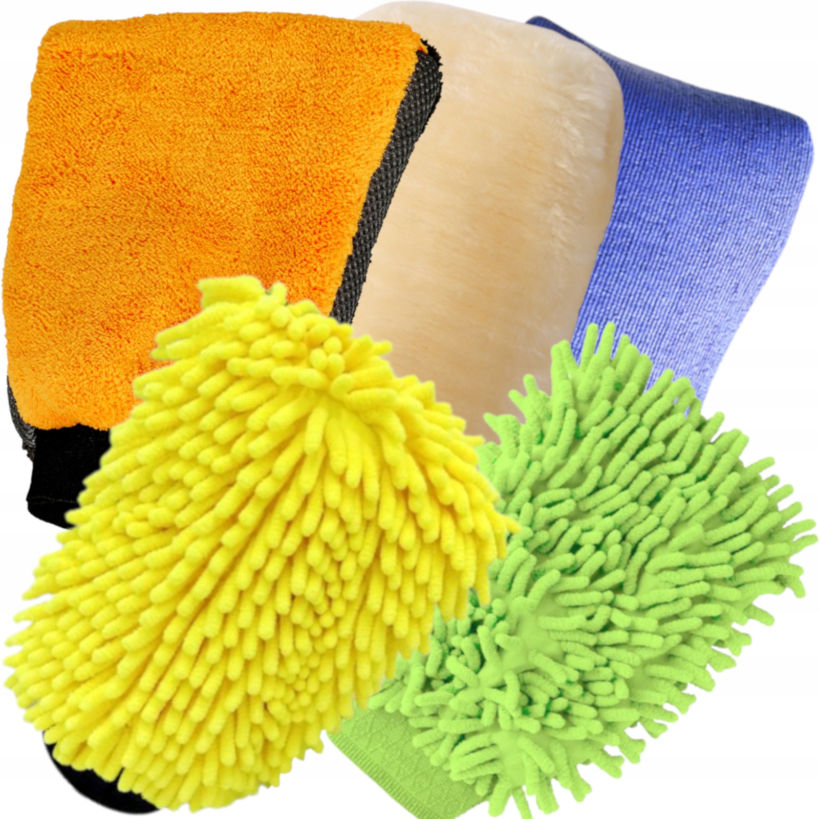 Vlněné Rukavice Z Mikrovlákna S Jílem Pro Čištění A Leštění X5