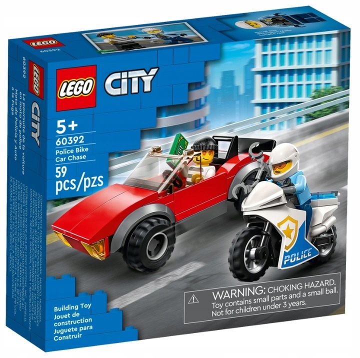 LEGO CITY 60392 POLICJA MOTOCYKL MOTOR WYŚCIG 5+ Numer produktu 6632877