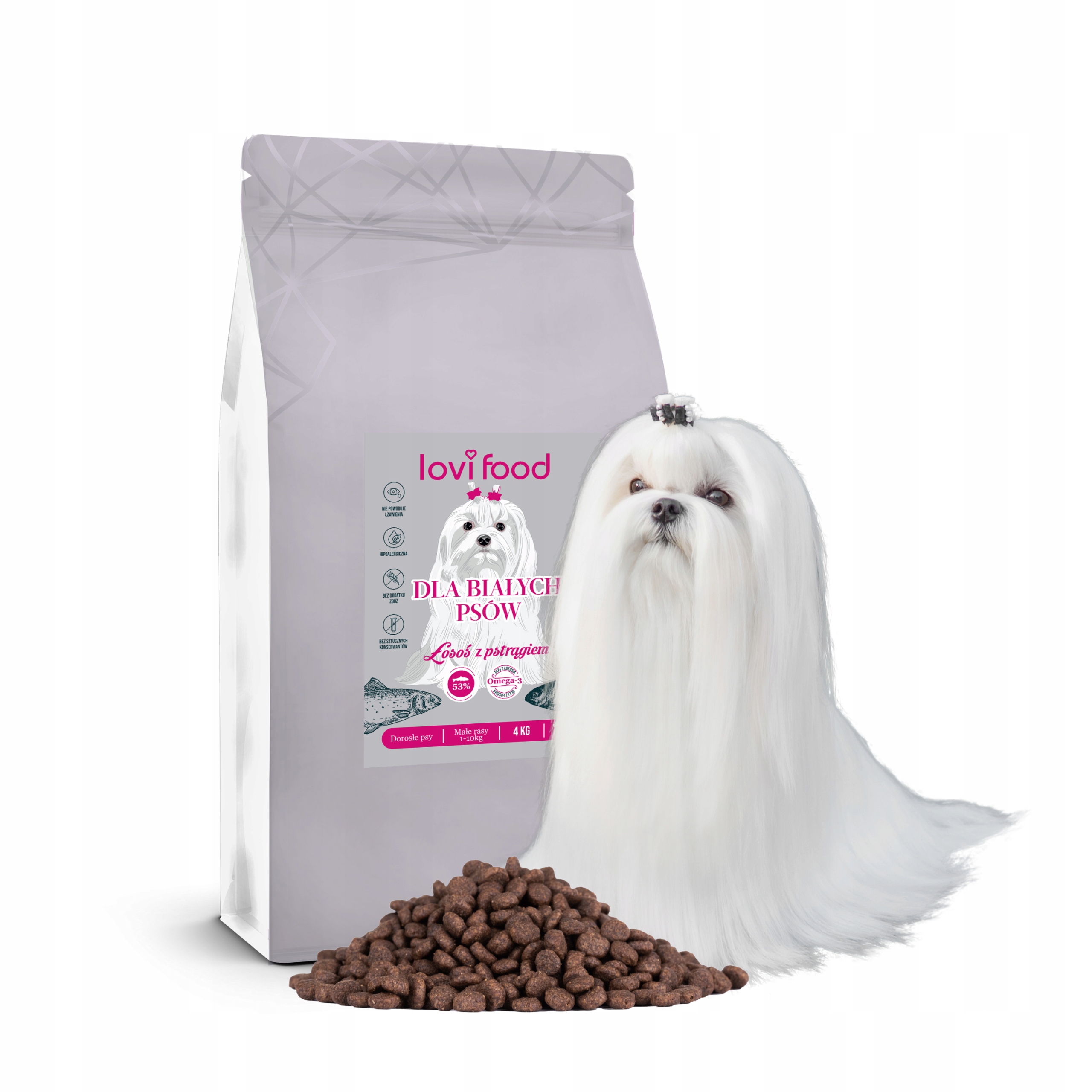 Karma dla Maltańczyka Lovi Food małe rasy 4kg