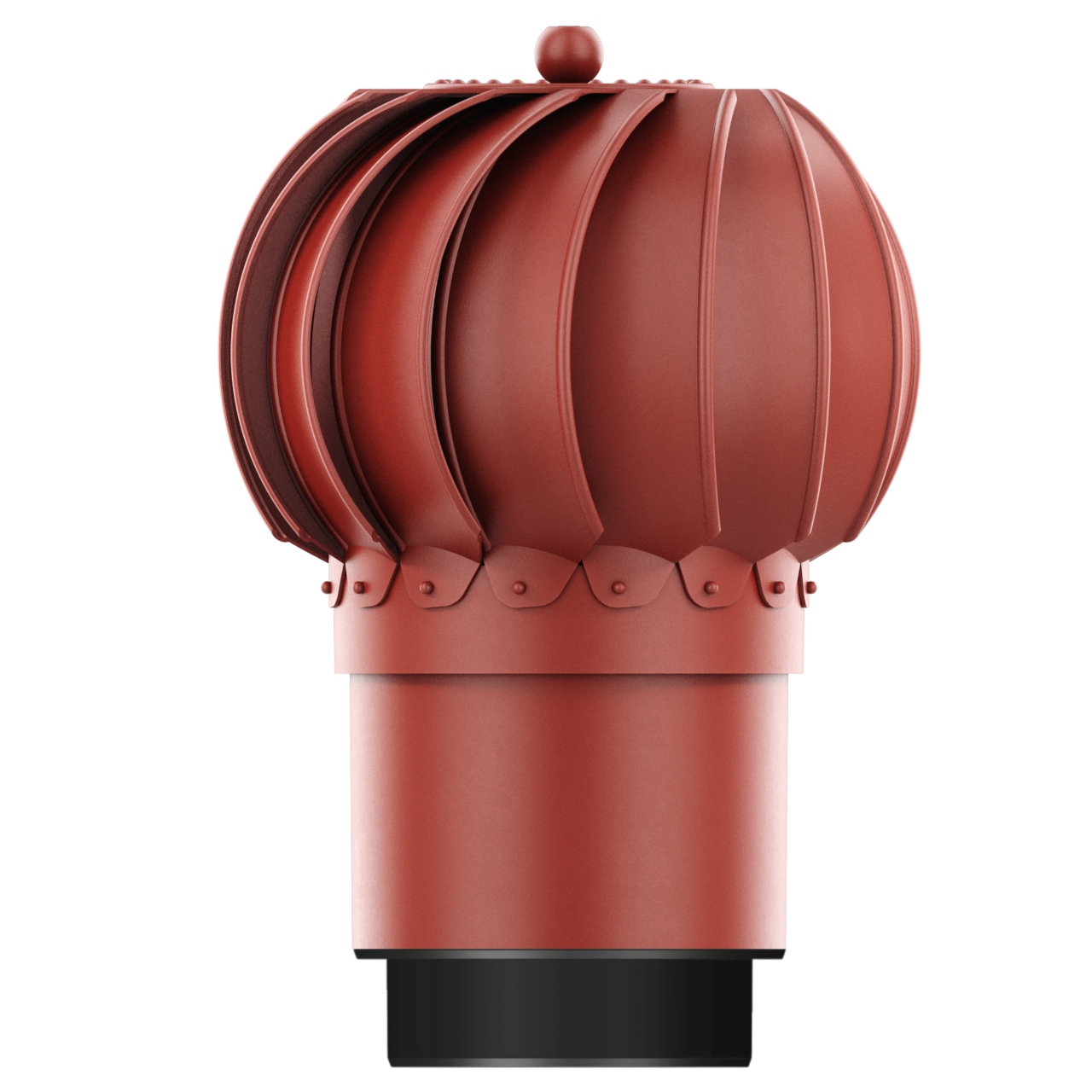 Komínová vložka do ventilace Otočná fi150+REDUKCE 125 Červená 3009