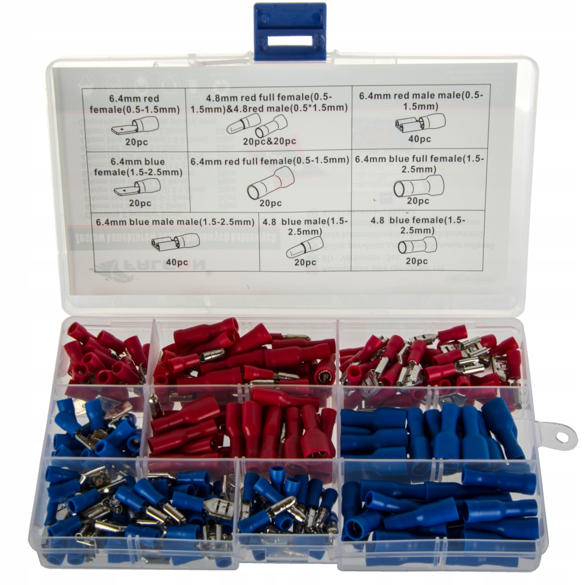 ZESTAW KONEKTORÓW SAMOCHODOWYCH IZOLOWANYCH 240SZT Kod producenta 66009