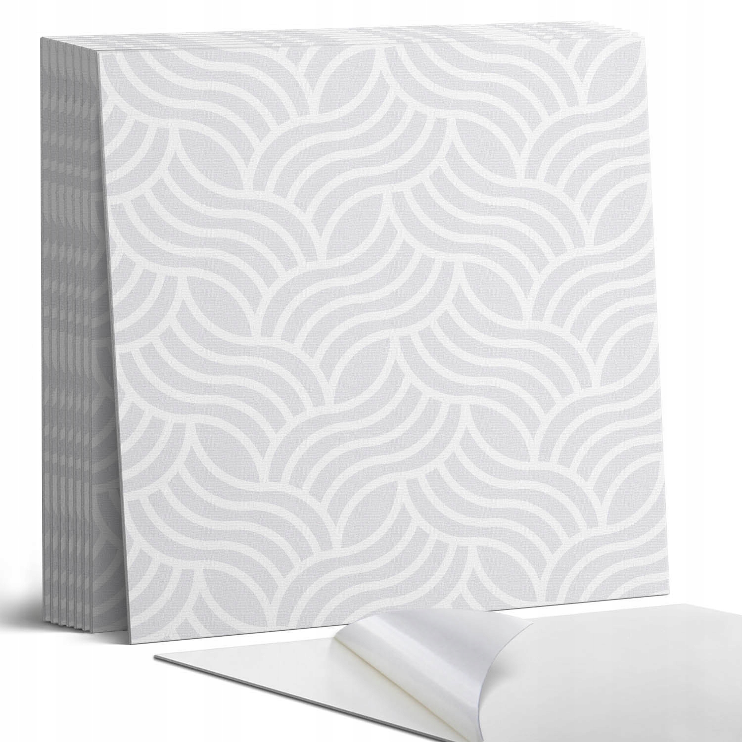 Dekorativní vinylové dlaždice Harmonia vln v dynamickém vzoru 9 x 30 x 30 cm