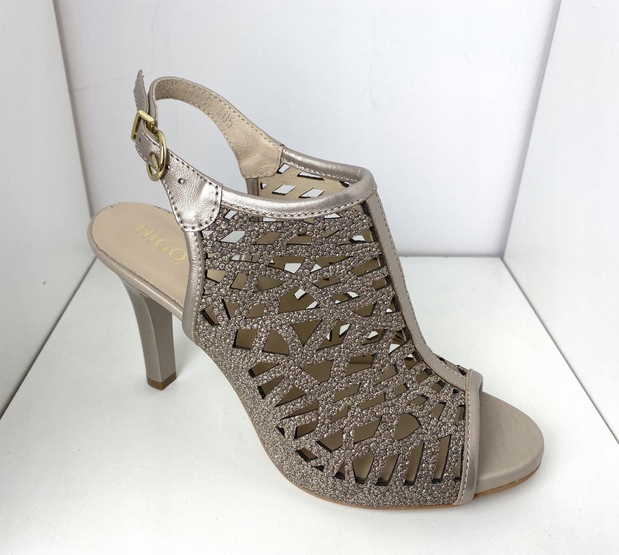 Dámské sandály Higo kožené 2020/C Zlaté 40