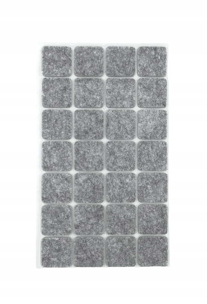 

Podkładki filcowe samoprzylepne szare 20x20mm x28