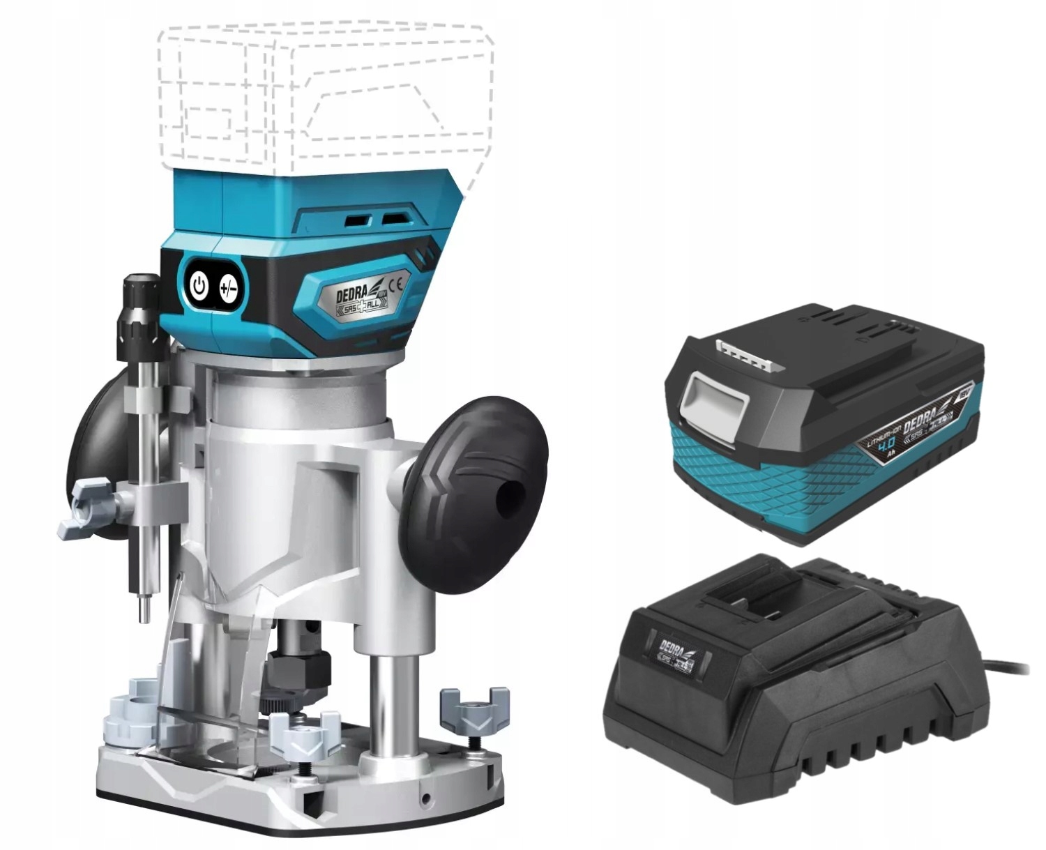 DEDRA FREZARKA GÓRNOWRZECIONOWA AKUMULATOROWA BEZSZCZOTKOWA 18V 4Ah 7038