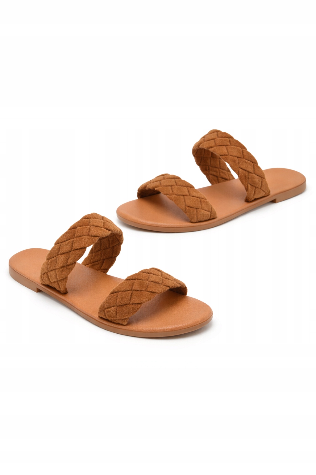 Hnědé Nazouváky S Pletenými Pásky 36 1I4A