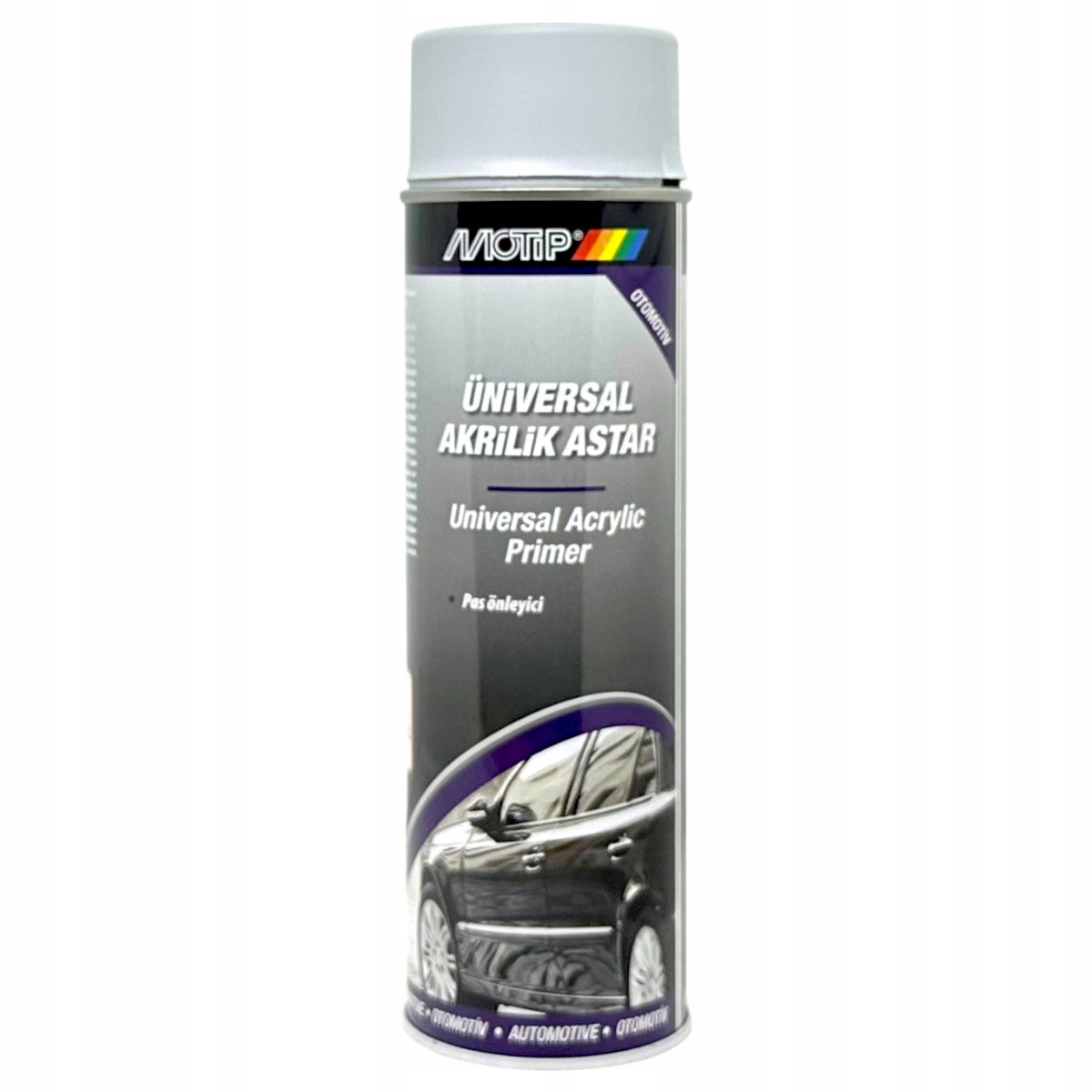 Motip Podkład Akrylowy Spray 500ML Szary Jasny Samochodowy