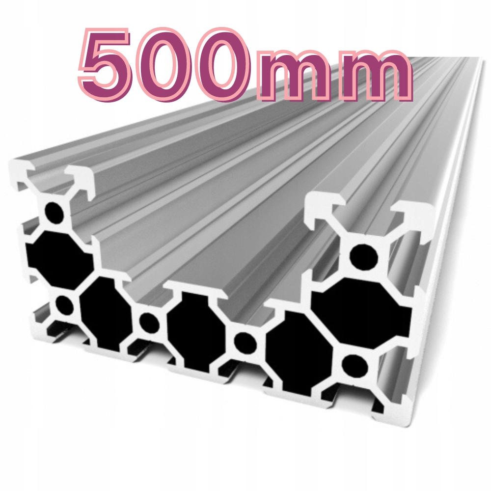 Hliníkový profil V-Slot 40x80x500 mm C-beam