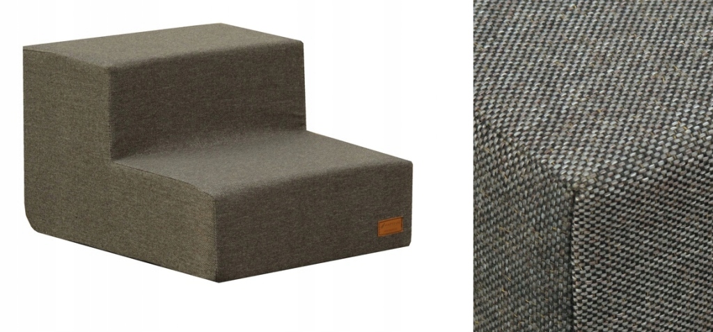 Schodki/schody do kanapy jeans głębsze