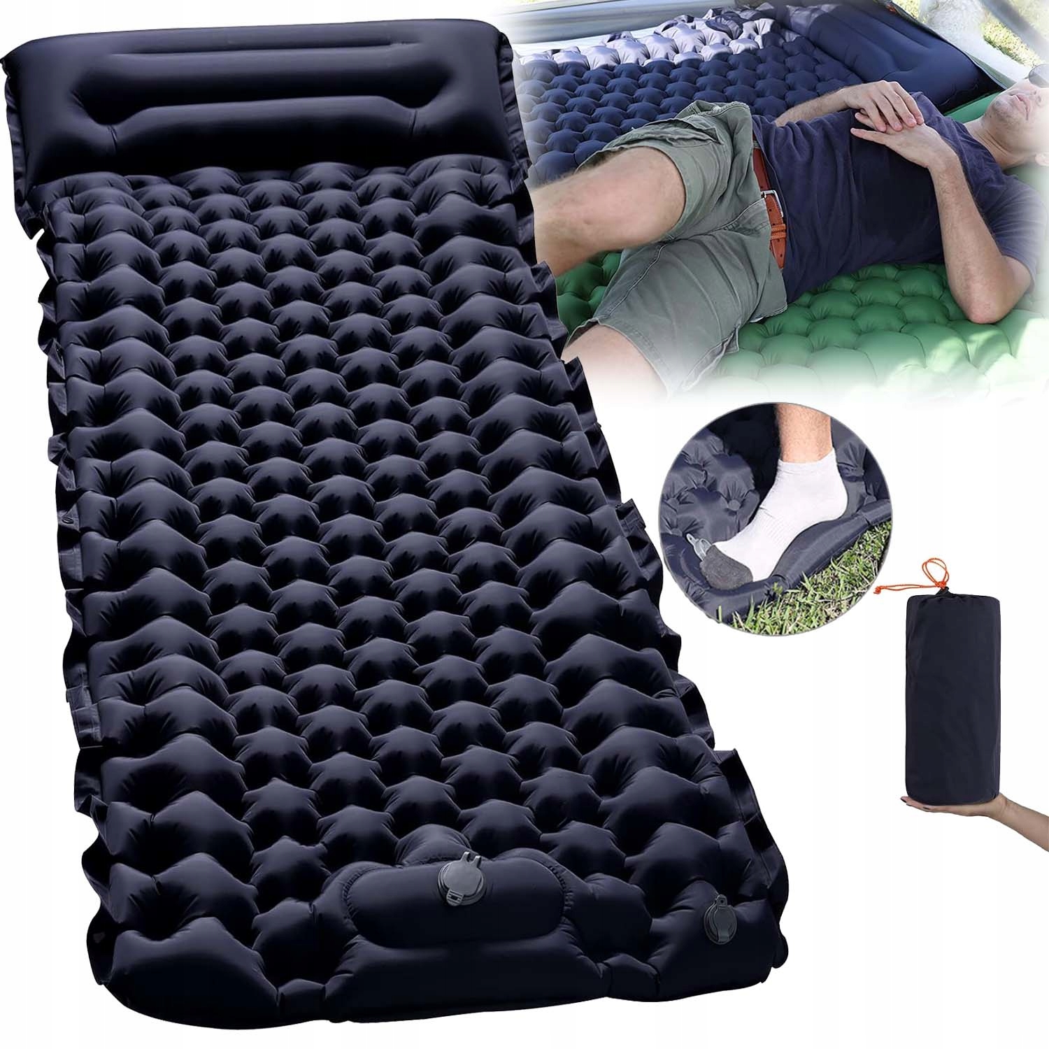 Matrace S Vzduchovou Pumpou, Nafukovací Lůžko 200X70 Waterproof