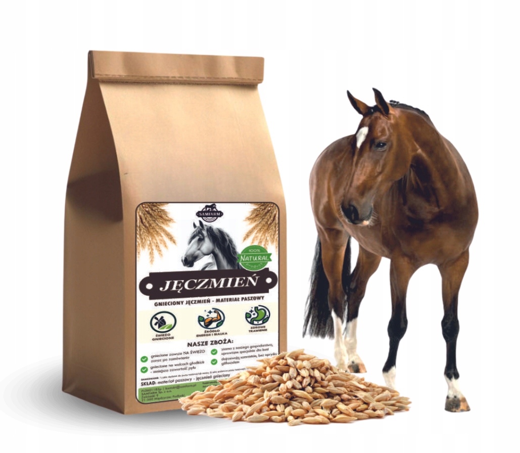 Sam - jęczmień gnieciony dla koni