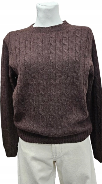 Klasický Měkký Svetr 100% Vlna Pura Lana Premium Italia 250 zł-180zł