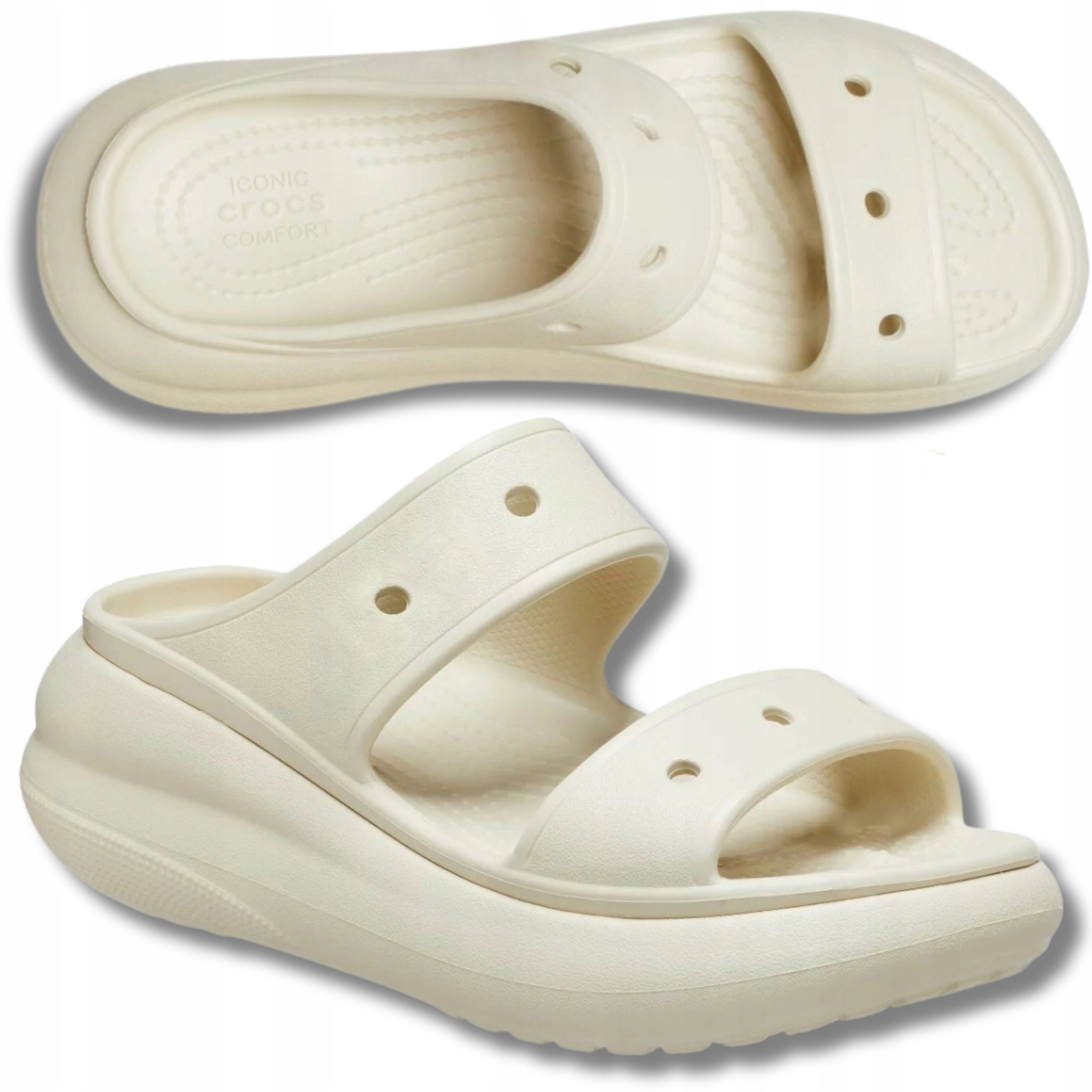 Dámské Nazouváky Crocs Crush Sandal, Pantofle Na Platformě, Originální, Velikost 39,5 (W9)