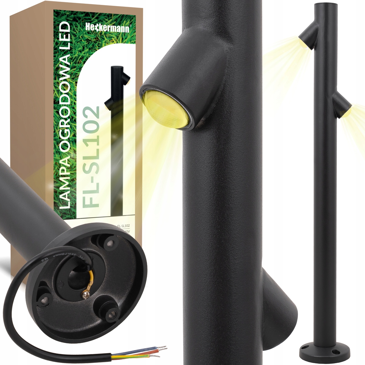 

Lampa Led Ogrodowa Stojąca Zewnętrzna Słupek 60 CM