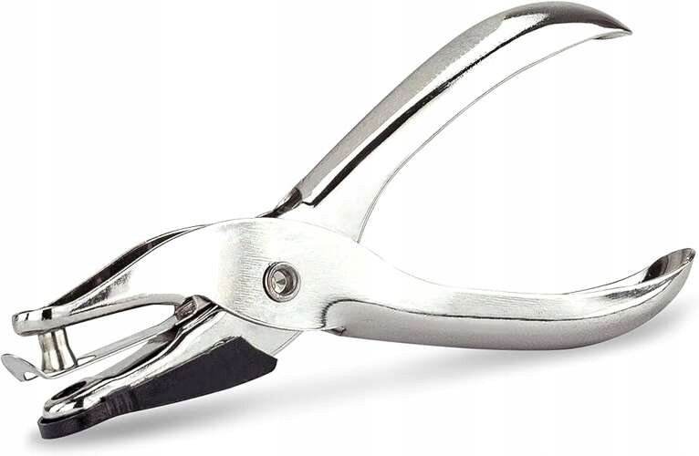 DZIURKACZ JEDNOOTWOROWY METALOWY SZCZYPCOWY 10 KARTEK 6mm CHROM RAPESCO Marka Rapesco