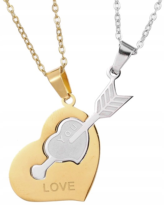 

Naszyjnik best friends Serce klucz Przyjaźni 2szt