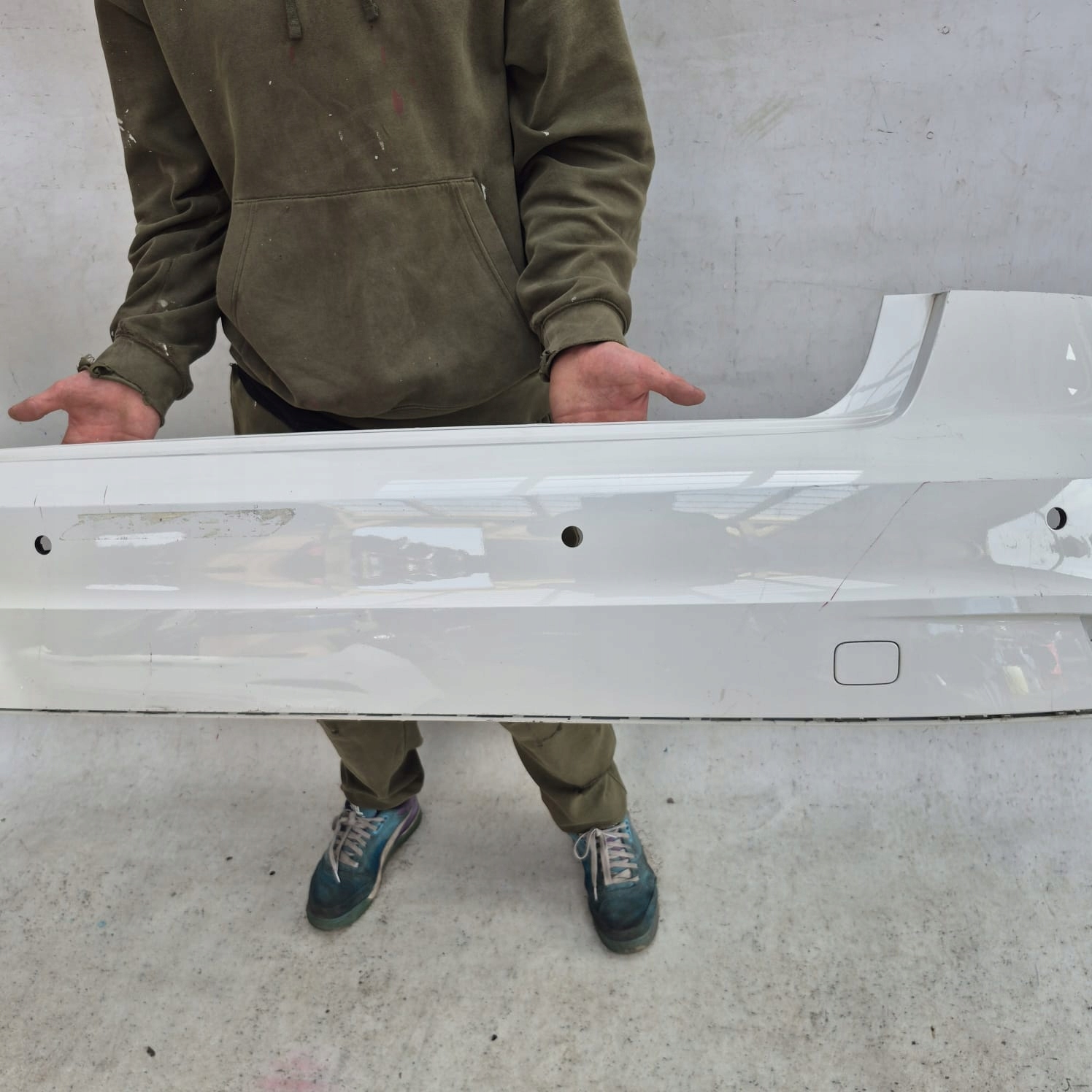 AUDI A1 II 2 18-> bumper rear part rear PDC