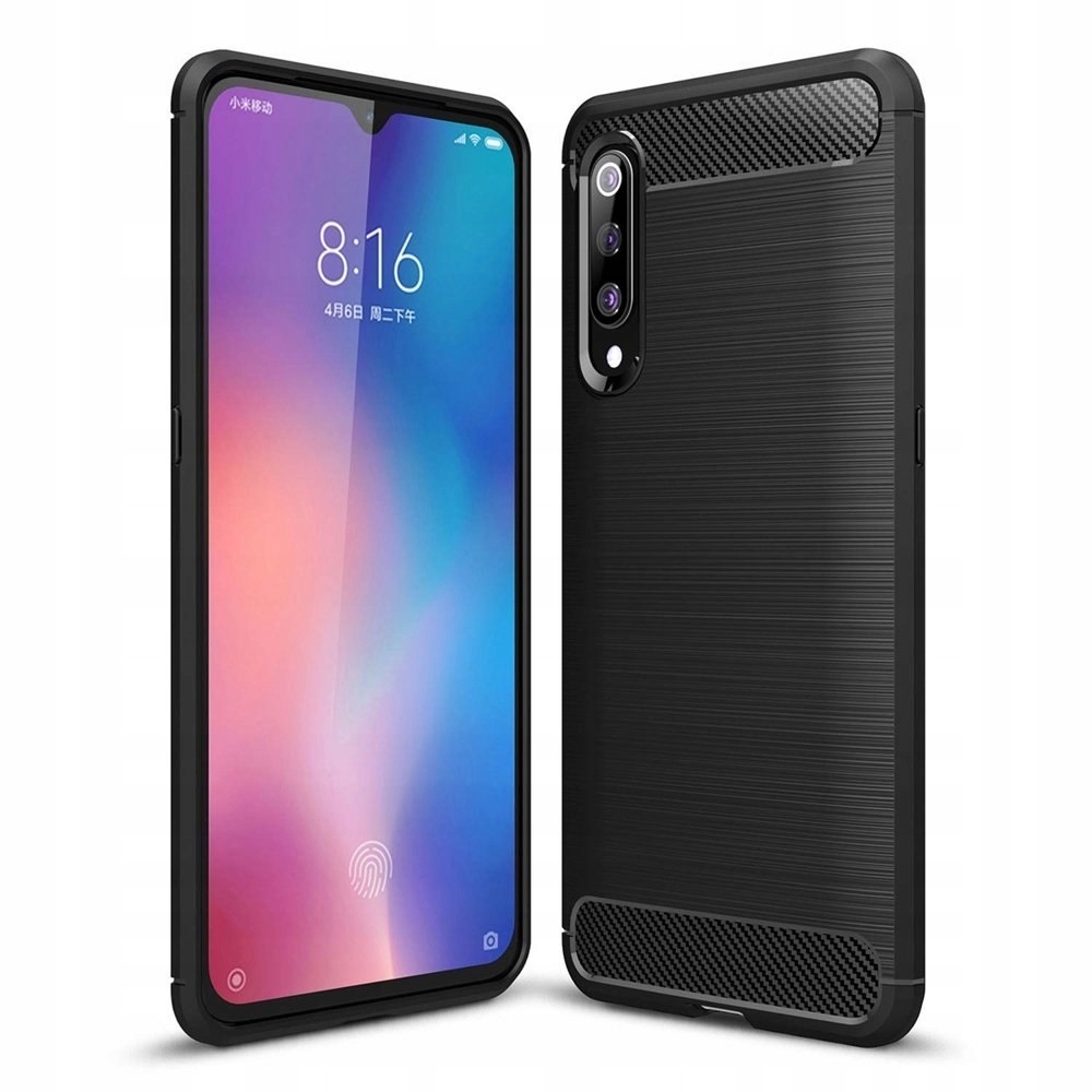 

Carbon Case elastyczne etui pokrowiec Xiaomi Mi 9