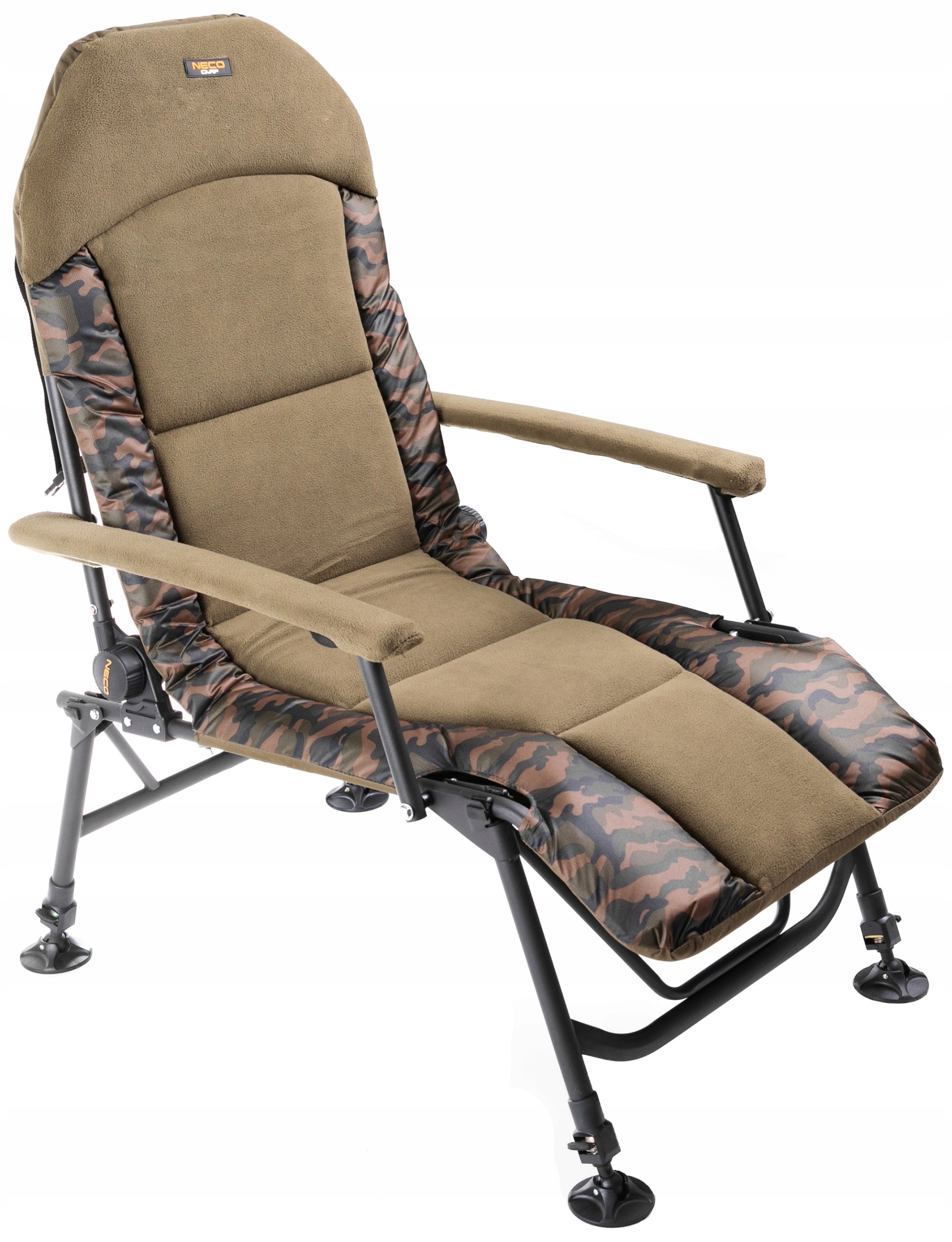 velké komfortní Rybářské Křeslo lehátko Kaprové Nastavitelné Opěradlo