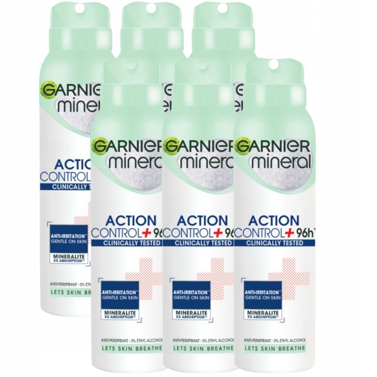 Garnier Mineral Action Control+ antiperspirant ve spreji 6x150ml 96h