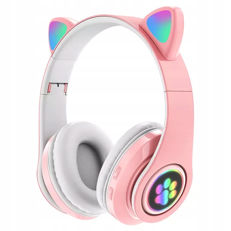 

Słuchawki Dla Dzieci Bluetooth Led Rgb Kocie Uszy