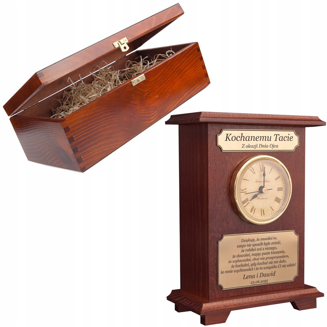 Upominek Pamiątka Podziękowanie Zegarek na dzień taty ojca tatusia