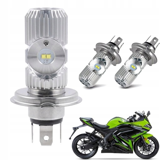 ŻARÓWKA LED H4 MOTOCYKL MOTOR SKUTER 1400LM 2 SZT