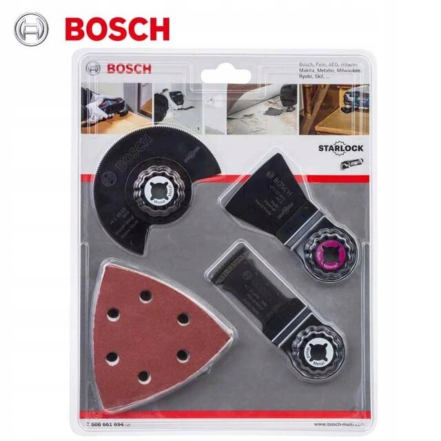Bosch Sada 3 ks 85 Eb 32 Apb 52 Sfc dřevo kov papír brusný Starlock