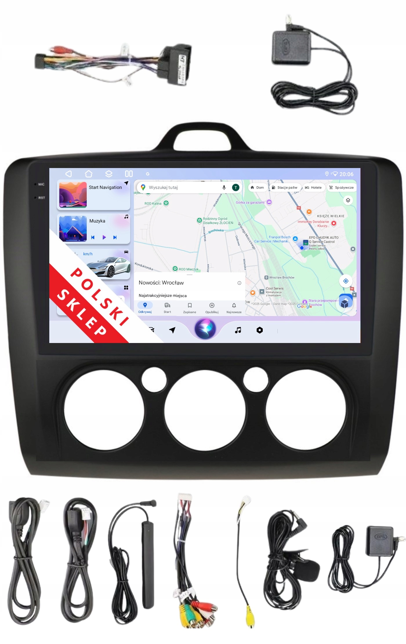 Navigácia Rádio 2DIN Android Ford Focus MK2 2 II 4/64 Gb Dsp Carplay Lte