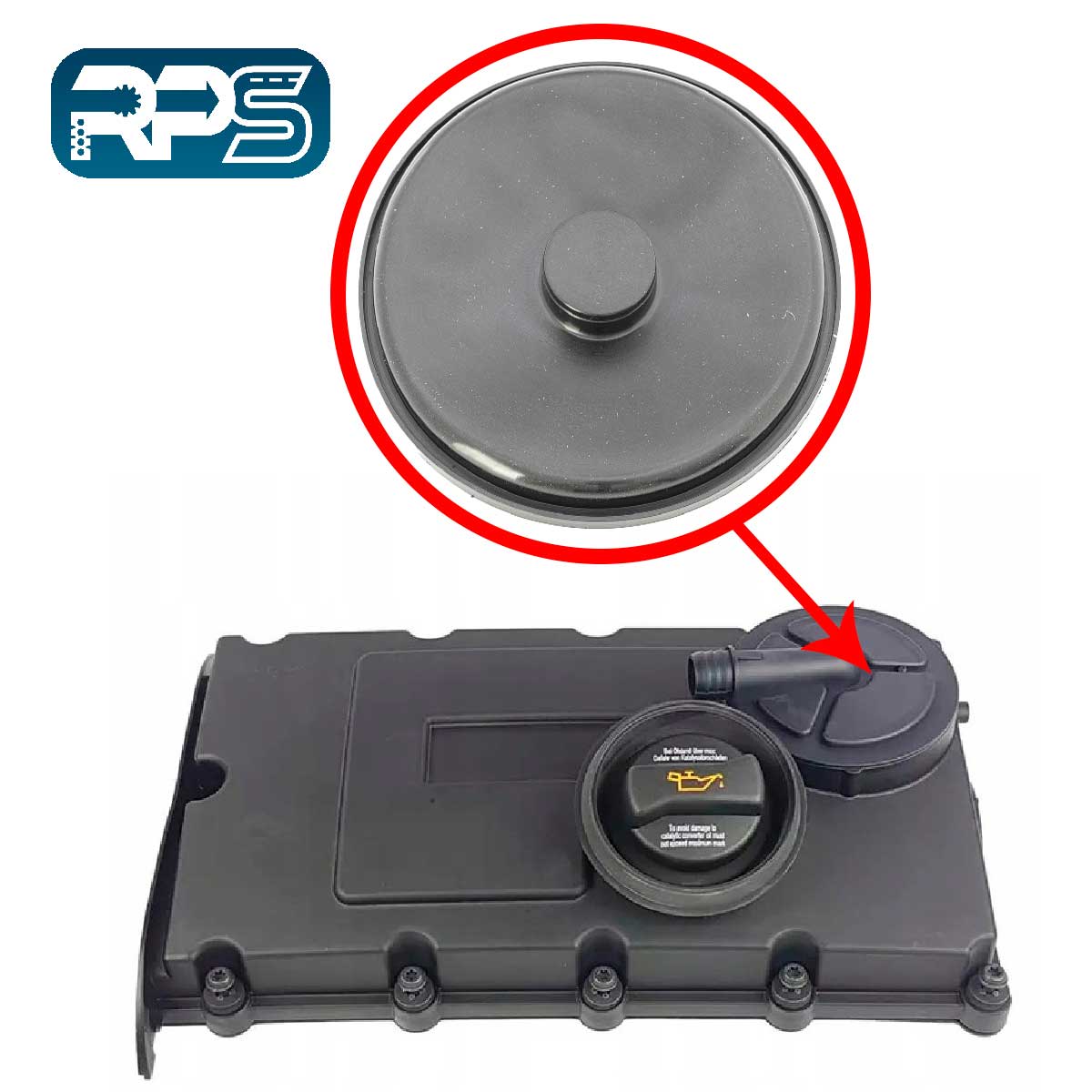 Membrána odma s krytem ventilů Vag 2.0 Tdi 03G103469N, 03G103469R, 03G103475