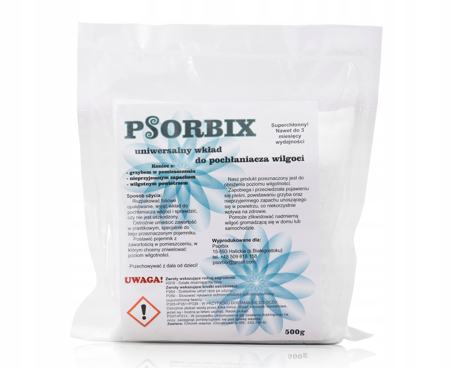 

Wkład do pochłaniacza wilgoci 500g