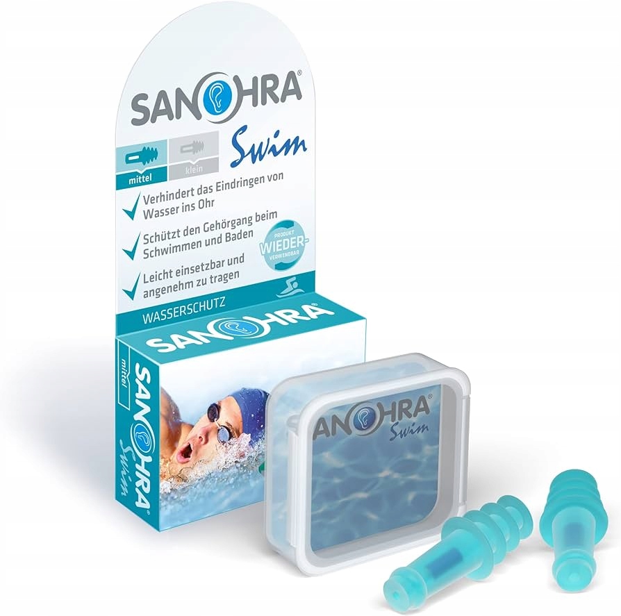Profesjonalne Zatyczki do Uszu na Basen SANOHRA