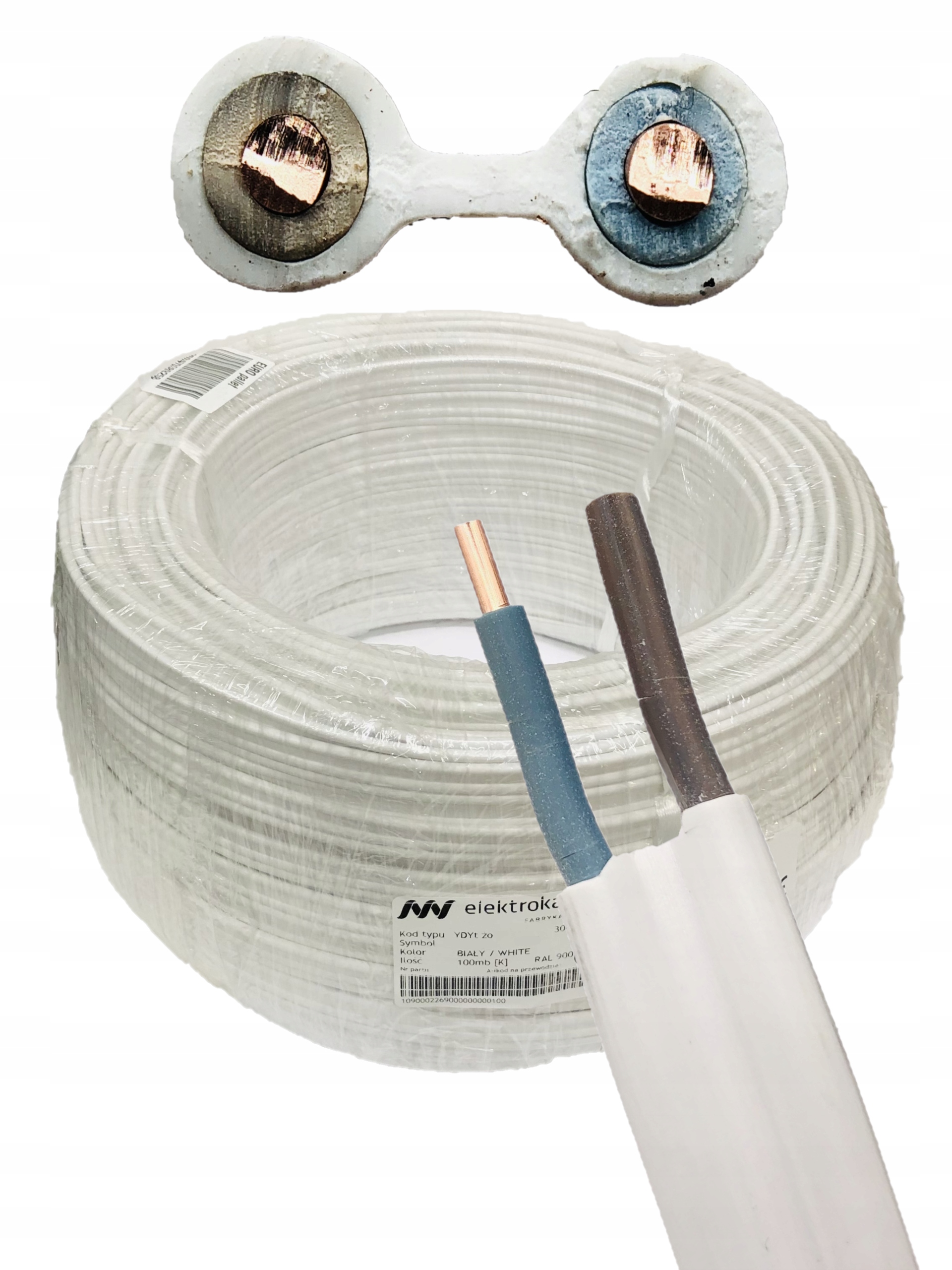 Kábel YDYt 2x1,5 mm 500 V, inštalačný kábel pod omietku 100 m