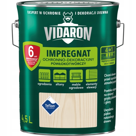 

Vidaron Impregnat Powłokotwórczy Do Drewna 4,5L