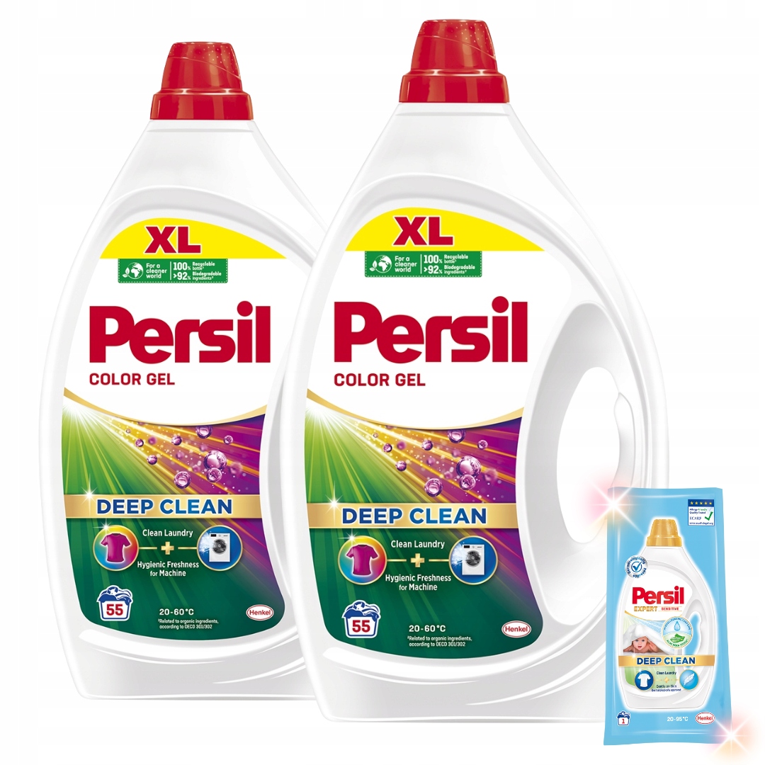 Levně Persil Color Active prací Gel 2,475 l 55 praní x 2 Dárek