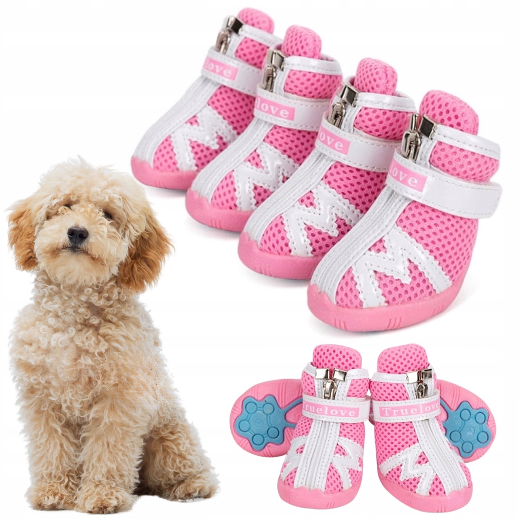 Levně Lehké Ochranné Boty Pro Malé Psy Truelove Protection M-4 4 CM, Růžové