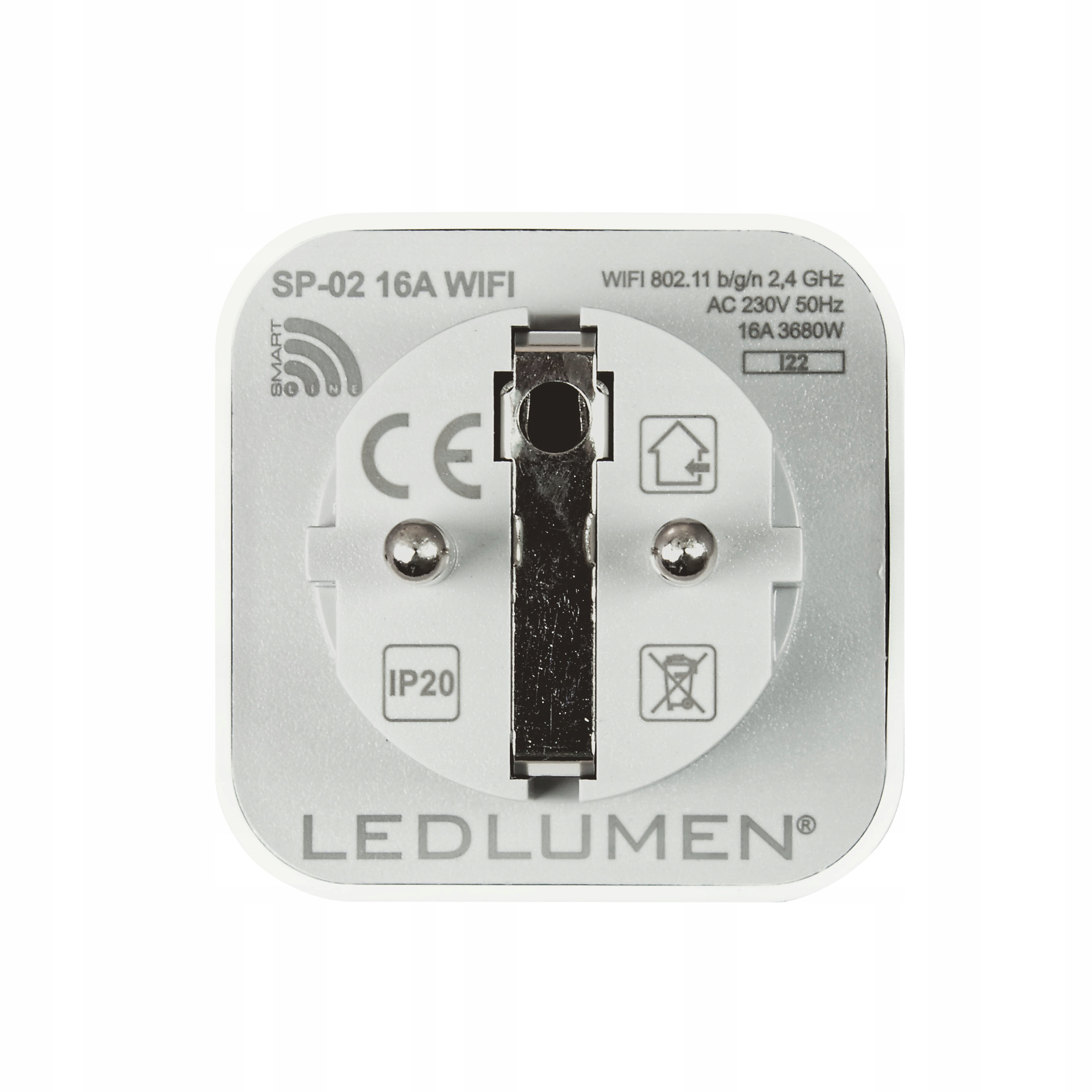 Inteligentne Gniazdko Programator Czasowy Watomierz Bolec WIFI TUYA SMART Marka Ledlumen