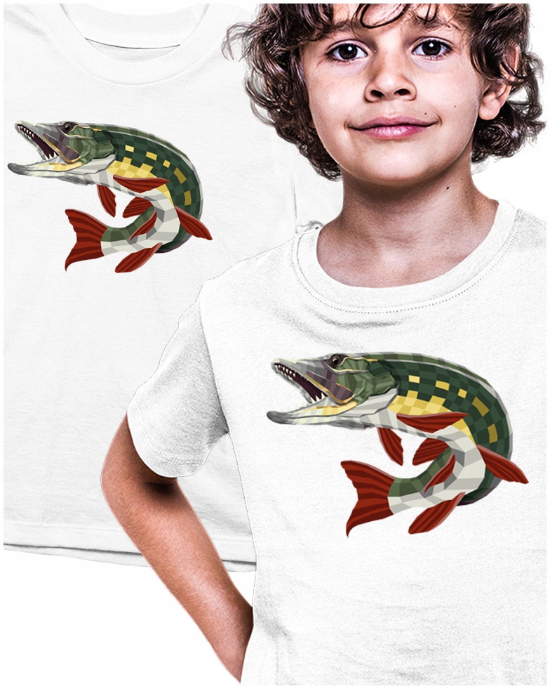 

Na ryby Szczupak Wędkarska z Karpiem Koszulka 134